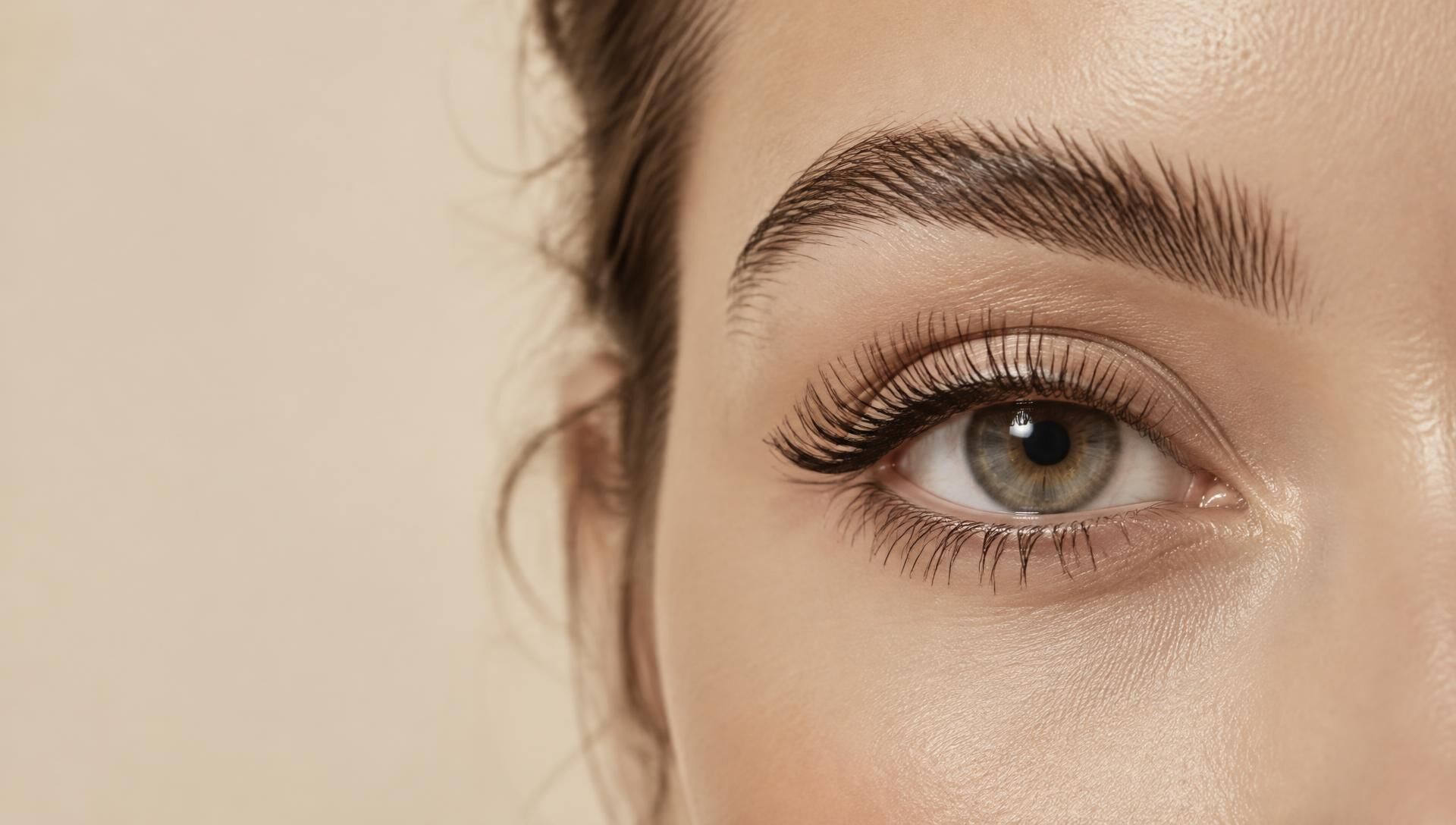 Mirada con lifting de pestañas y cejas perfectas
